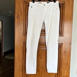 AG white soft denim jeans size 28R